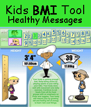 BMI Calculator for Kids- Positive Messages