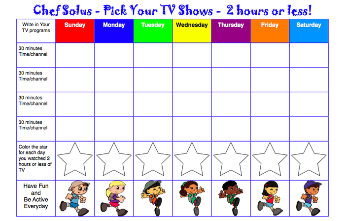 Limiting kids time tracking chart