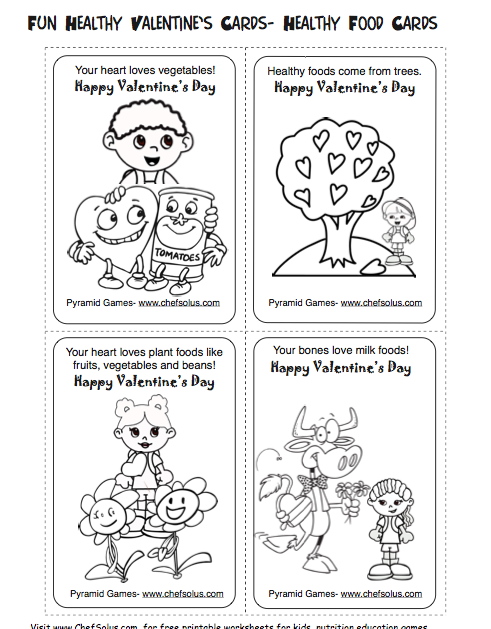 free kids valentines day cards printables