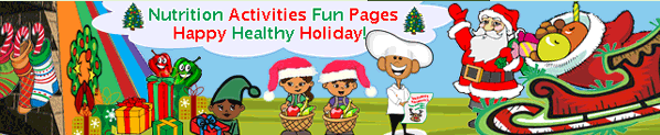 kids holiday food nutrition pictures coloring fun