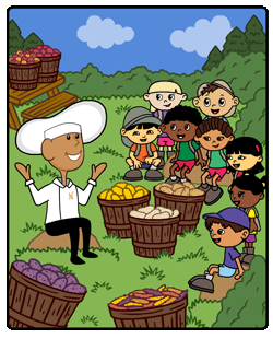 potato recipe coloring book for kids