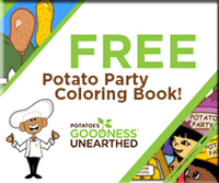 potato coloring book for kids